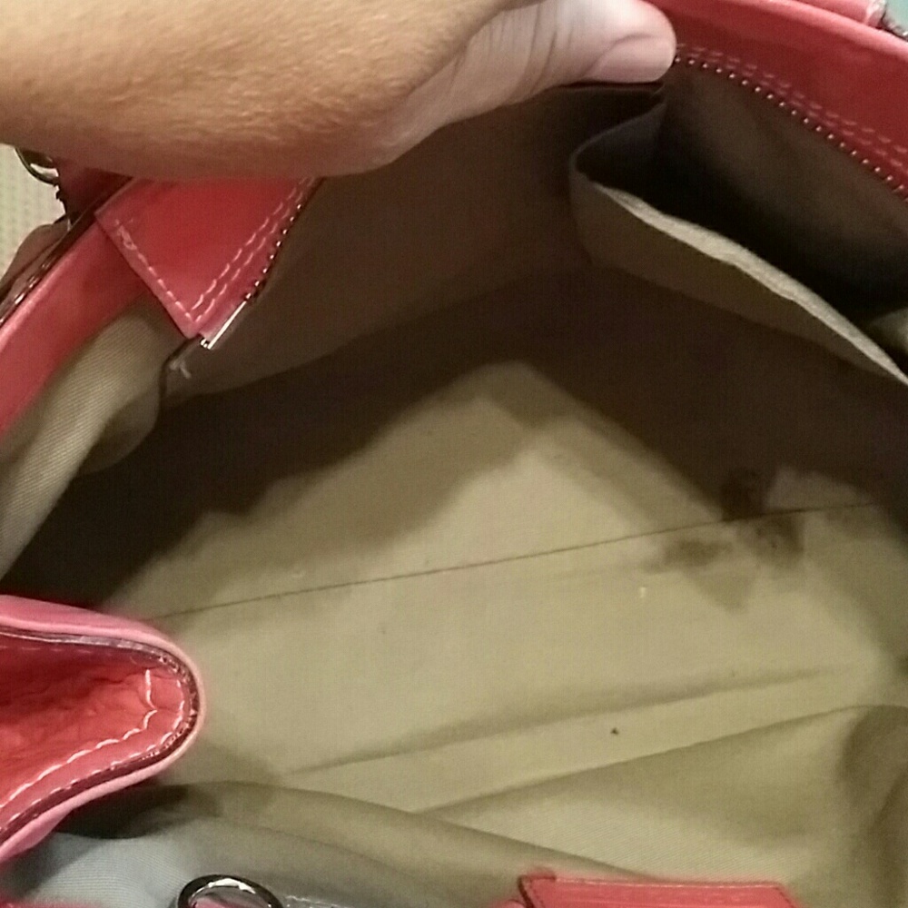 Coach Hamilton Coral leather handbag - Picture 4 of 8